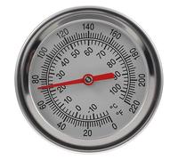 UKCOCO Thermomètre du Sol en Acier Inoxydable, Sonde 50cm à Double Échelle | Lecture Mécanique Anti-buée, Mesure Précise, pour Compost, Semis et Pots de Jardin, Usage Professionnel