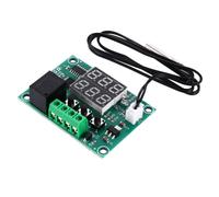 UKCOCO Thermostat Numérique Dc avec Capteur Double Affichage Régulateur Température Précis Module de Contrôle Électronique et Basse Consommation
