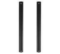 UKCOCO Tige Suspendre pour Ventilateur de Plafond 50 Cm en Acier Robuste Lot de 2 Rallonges Noires Universelles Compatibles Extension Pratique pour Plafonds Hauts et Intérieurs Pièces