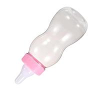 UKCOCO Tirelire Biberon Garçon Fille Rose Pot Économies Plastique Transparent Décoration Bureau et Cadeau Anniversaire Filles