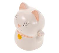 UKCOCO Tirelire Chat Chanceux Céramique Miniature Boîte à Animale Adorable pour Garçon Fille Décoration de Fête et Économie Figurine Japonaise Symbole de Chance pour Bureau et Cadeau