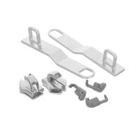 UKCOCO Tirettes de fermeture éclair en métal Réparation de fermeture éclair Lot de 2 en alliage de zinc avec design à cadenas encastré et finition brossée pour voyages internationaux et