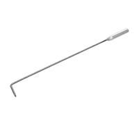 UKCOCO Tisonnier en Fer Résistant à la Chaleur Poignée Antidérapante Crochet Long Multifonction pour Foyer Extérieur Poêle à Bois et Cheminée d'Intérieur Outil pour Feu de Camp et