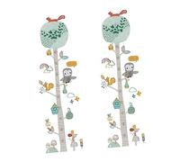 UKCOCO Toise Murale Animaux Forêt Pour Garçon Et Filles Stickers De Mesure Hauteur Colorés Autocollants De Croissance 30x60 Cm 2 Pièces Décoration Chambre Garçon Et Filles Bébé