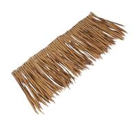 UKCOCO Toiture en Chaume Artificiel Décoration Jardin 1x0,5 m Panneau De Chaume Synthétique Résistant Au Feu Imitation Paille Naturelle pour Aménagement Extérieur