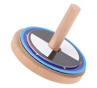 UKCOCO Toupie à Picots Colorée en Bois Naturel Garçon et Filles 1 Pièce Développement Coordination Œil-Main pour Jeu Extérieur et Activités Ludiques