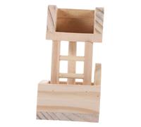 UKCOCO Tour D'observation en Bois pour Hamsters, Maison Et Jouet Solide pour Petits Animaux, Accessoires Sûrs pour Lapins, Cochons d'Inde Et Gerbilles