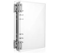 UKCOCO Transparent Couverture Réutilisable Cahier Classeur A5 Acrylique