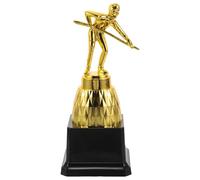 UKCOCO Trophée Plastique Doré de Joueur de Billard, Coupe de Récompense pour Tournoi et Compétition de Snooker, Grand Format, Décoration Festive pour Soirée Billard et Championnat