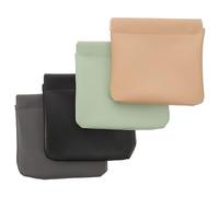 UKCOCO Trousse de Maquillage Mini Portable 4Pcs Pochette de Maquillage à Fermeture Automatique Paquet à Main Cuir Voyage Rangement des Cosmétiques