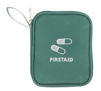 UKCOCO Trousse de Petite Taille Verte en Tissu Oxford, Étui Portable Fermeture Éclair, Kit de Secours à Pharmacie Domestique et Voyage pour Randonnée et Activités en Extérieur