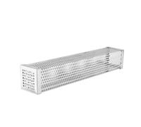 UKCOCO Tube Carré Acier Inoxydable pour Barbecue Brûleur Granulés Compatible Types de Grills Outil Fumage Froid et Chaud