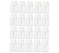UKCOCO Tube De Gloss Vide Lot De 20 Pcs Flacons En Plastique Transparent Couvercle Blanc Pour Rouge à Et Cosmétiques Mini Contenant Pratique Voyages