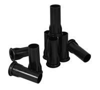 UKCOCO Tubes de Port Acoustique en Plastique Noir Amélioration des Basses Lot de 8 Ø40mm Longueur 80mm Installation Facile pour Évent de Caisson de Basses Système Audio Domestique