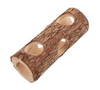 UKCOCO Tunnel Exploration Bois pour Hamsters Et Petits Animaux Jouet à Mâcher pour Rongeurs Cachette Naturelle Tube Activité pour Hamsters Et Lapins