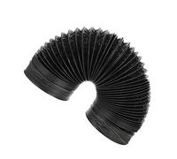 UKCOCO Tuyau Dévacuation Dair Pliable en Aluminium pour Cuisine 100 M 100 Mm M Tuyau de Ventilation en Pvc Noir pour Extraction de Fumée