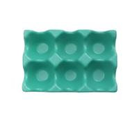 UKCOCO Œuf 6 casier à oeufs pour frigo organisateur de stockage d'oeufs de réfrigérateur œufs porte-oeufs pour réfrigérateur coquetier en céramique directe plateau