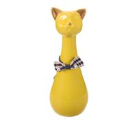 UKCOCO Urne Funéraire en Céramique pour Cendres d'animaux, Figurine Chat Élégante, Étanchéité Sécurisée et Portable, pour Décoration Anniversaire ou Usage à Domicile