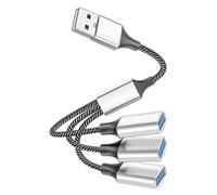 UKCOCO USB Power Splitter Ports Câble USB Adaptateur pour Scanner Portable Compatible Pc Et Auto