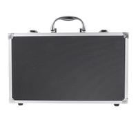 UKCOCO Valise à de D'aluminium Alliage Rangement Mousse Légère en Boîte de Structure Multi-slot pour Microphone Portable Enregistrement et Karaoké