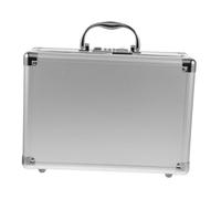 UKCOCO Valise De Transport Portable avec Crochet Et Support pour Objets Étui De Voyage Rigide Pochettes Empilables Mallette À Attaches Compartiment pour Accessoires Étuis en Alliage