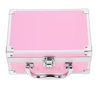 UKCOCO Valisette Rangement Maquillage Portable Alliage Aluminium Rose Mallette Transport Robuste Multifonction pour Outils Cosmétiques et Accessoires Organisateur Compact