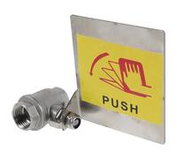UKCOCO Valve de Lavage Oculaire D'urgence 1/2 Pouce Dn15 en Métal à Bille