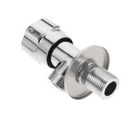 UKCOCO Vanne Arrêt Eau Alliage de Zinc avec Cœur Cuivre Vanne Renforcée Résistante Corrosion Installation Facile sans Perçage pour Robinet Chasse Eau Wc Finition Argentée
