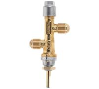 UKCOCO Vanne de Sécurité Gaz pour Chauffage de Terrasse, Laiton Or | Pièce de Rechange pour Patio Heater, Usage Extérieur, Compatible Parapluie Jardin, Outils Minimaux