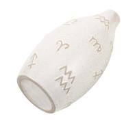 UKCOCO Vase en Céramique Motif Zodiaque en Relief Surface Mouchetée et Texture Exclusive Blanc Moderne Minimaliste pour Fleurs Fraîches et Herbes Séchées en Décoration Intérieure