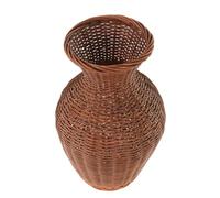 UKCOCO Vase Tressé Bambou Vase De Style Champêtre pour Compositions Contenant Décoratif pour Fleurs Séchées