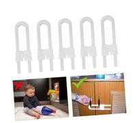 UKCOCO Verrou De Sécurité Coulissant Pour Armoire Garçon Et Filles Pack De 4 Installation Sans Outil Compatible Poignées Champignon Pour Placards