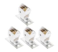 UKCOCO Verrou Pratique pour Rideaux Romains, Lot de 4 Accessoires Poulie en Métal, Compatibles Stores en Bambou, pour Chambres et Cuisines