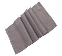 UKCOCO Voilage Coton Uni pour Cuisine et Salon Cantonnière Courte Occultant Lavable Décor Champêtre pour Fenêtres de Chambre et Salle de Bain Gris