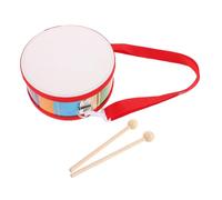 UKCOCO Wooden Hand Drum Toy With Adjustable Strap And Drumsticks Double-sided Cartoon Percussion Instrument For Early Orff Music Education And Sensory Development In