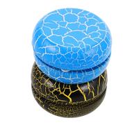 UKCOCO Yoyo en Bois Craquelé pour Garçon et Filles Lot de 2 Mini Boules Portables Jouet à Ficelle pour Débutants Coordination Œil-Main Activités Familiales et Jeux de Plein Air