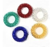 UKD 5 pièces bagues de Massage des Doigts, Bague d'acupression Ensemble Jouets sensoriels pour Adolescents Adultes, Couleur