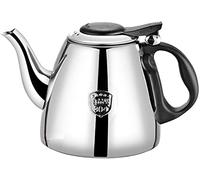 UKD Bouilloire Sifflante de 1,4 L en Acier Inoxydable - Poignée Isolée, Traditionnelle pour Cuisinière à Gaz