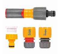 UKDD® Kit de démarrage avec embout de tuyau, arrêt d'eau et raccord fileté