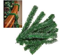 UKDeals Direct® Lot de 10 serre-fils artificiels pour sapin de Noël Vert pin