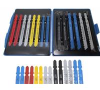UKDeals Direct Lot de 14 lames de scie sauteuse en T = lames en T pour bois, plastique, PVC, plastique, aluminium, feuille 6T, 8T, 10T, 14T, 18T, 24T, 32T