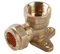 UKDeals Direct Robinet de jardin extérieur à fixation murale 1,27 cm, laiton, poli, approuvé WRAS, coude de 15 mm x 1,27 cm