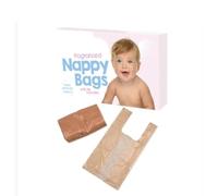 UKDGTMR Lot de 200 sacs jetables parfumés avec poignée à nouer pour changer les couches de bébé | Sacs poubelle à déchets pour adultes | Parfumés pour déjections canines