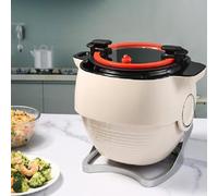 UKDUANWEI Machine de Cuisson Automatique Intelligente 6L | Robot culinaire Commercial avec écran Tactile Intelligent | Réglage du feu à 3 Vitesses/Rotation à 360° | Chauffage 3D Complet