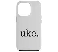 uke. Ukulele rétro de Style typographe Coque pour iPhone 13 Pro