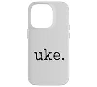 uke. Ukulele rétro de Style typographe Coque pour iPhone 14 Pro