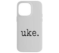 uke. Ukulele rétro de Style typographe Coque pour iPhone 14 Pro Max