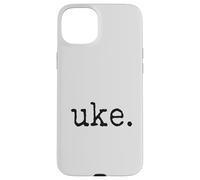 uke. Ukulele rétro de Style typographe Coque pour iPhone 15 Plus