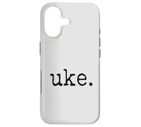 uke. Ukulele rétro de Style typographe Coque pour iPhone 17