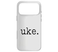 uke. Ukulele rétro de Style typographe Coque pour iPhone 17 Pro Max